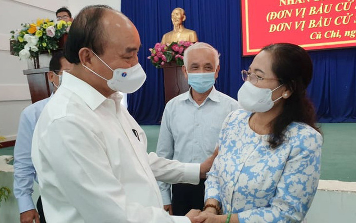 Chủ tịch nước Nguyễn Xuân Phúc làm việc tại Củ Chi