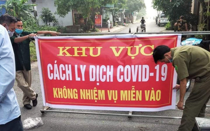 Thái Bình khẩn cấp phong tỏa nhiều khu vực để dập dịch COVID-19