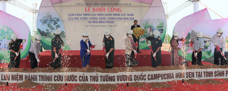Bình Phước khởi công cụm công trình lưu niệm hành trình cứu nước của Thủ tướng Hun Sen - Ảnh 1.