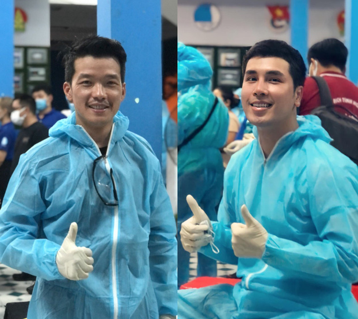 Peter Phạm, Quỳnh Hoa, Quốc Bình... tình nguyện hỗ trợ xét nghiệm COVID-19 ở Gò Vấp - Ảnh 3.