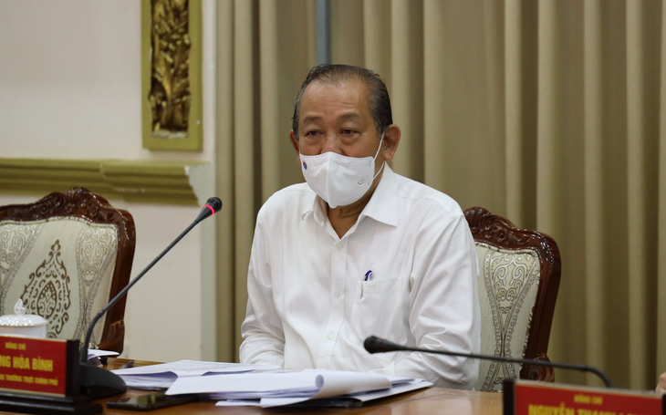 Phó thủ tướng Trương Hòa Bình: TP.HCM phải quyết tâm dập dịch trong 2 tuần - Ảnh 1.