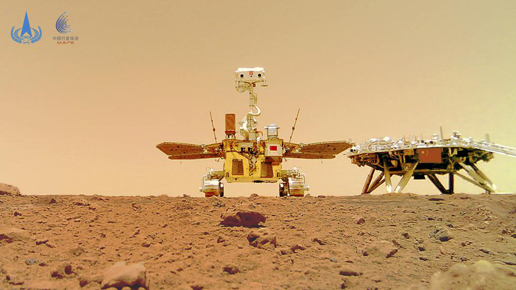 Trung Quốc công bố ảnh robot trên sao Hỏa sau tin đồn vỡ nát - Ảnh 1.