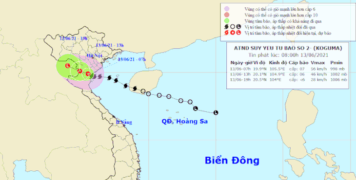 Bão số 2 đổ bộ Thái Bình - bắc Nghệ An, suy yếu thành áp thấp nhiệt đới - Ảnh 1.
