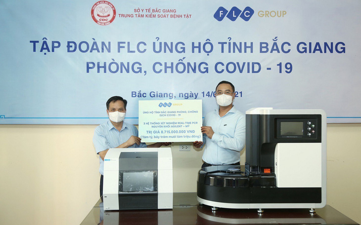 Tập đoàn FLC tặng Bắc Giang ba hệ thống xét nghiệm COVID-19