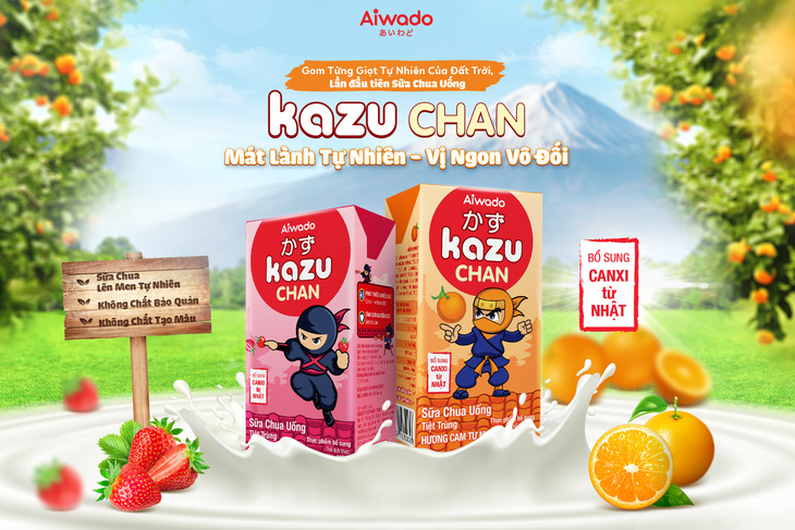 Aiwado ra mắt sữa trái cây và sữa chua uống Kazu Chan - Ảnh 3.