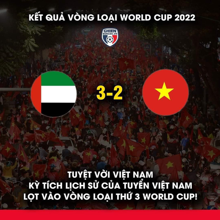 Cộng đồng mạng hào hứng chúc mừng tuyển Việt Nam lên thuyền đi tiếp vòng loại thứ 3 World Cup - Ảnh 3.