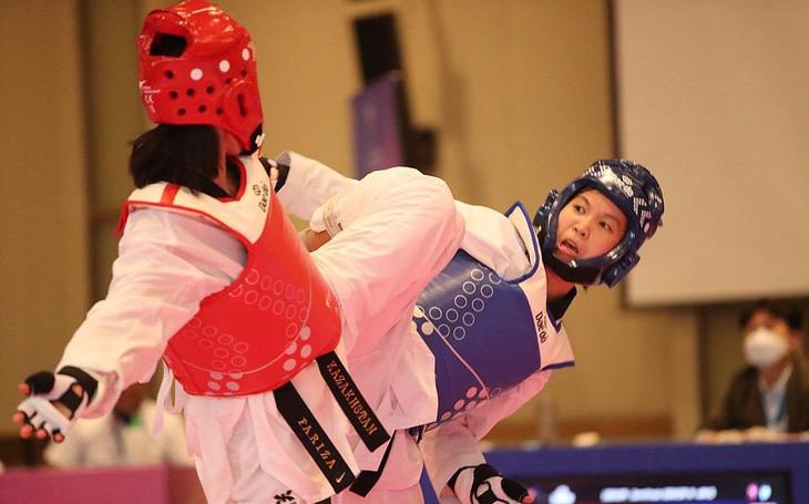 Võ sĩ Kim Tuyền giành HCV Giải taekwondo vô địch châu Á 2021