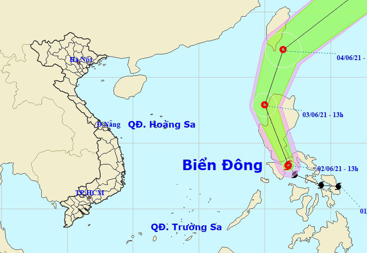 Bão đi dọc Philippines nhưng gây mưa cho miền Nam - Ảnh 1.