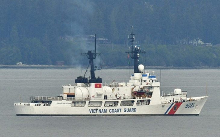Tàu cảnh sát biển CSB 8021 Mỹ bàn giao cho Việt Nam đang trên đường về nước