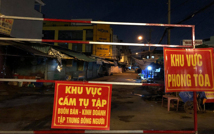 TP.HCM: Phong tỏa, lấy mẫu xét nghiệm diện rộng ở chợ Sơn Kỳ