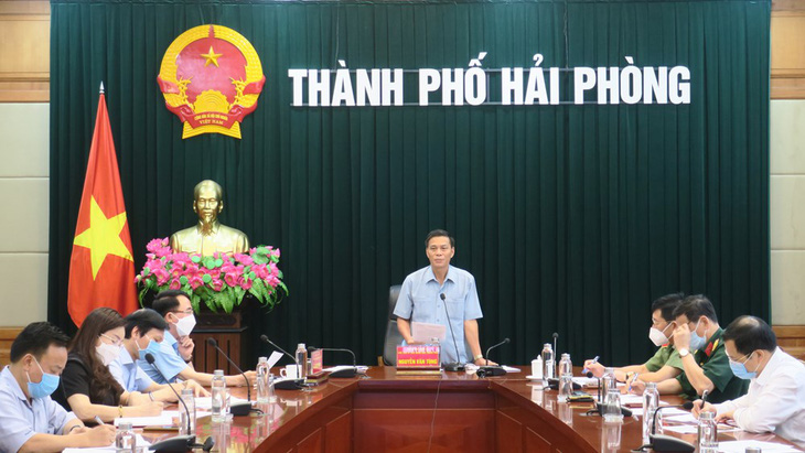 Chủ tịch Hải Phòng yêu cầu thực hiện giãn cách xã hội theo chỉ thị 16 toàn huyện Vĩnh Bảo - Ảnh 1.