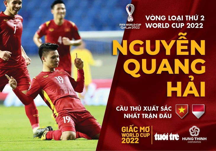 Quang Hải được bầu chọn là cầu thủ xuất sắc nhất trận Việt Nam - Indonesia - Ảnh 1.