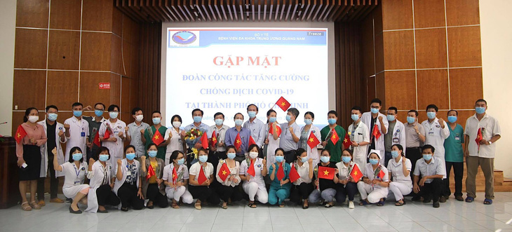 39 y bác sĩ ở Quảng Nam tăng cường hỗ trợ TP.HCM chống dịch - Ảnh 1.