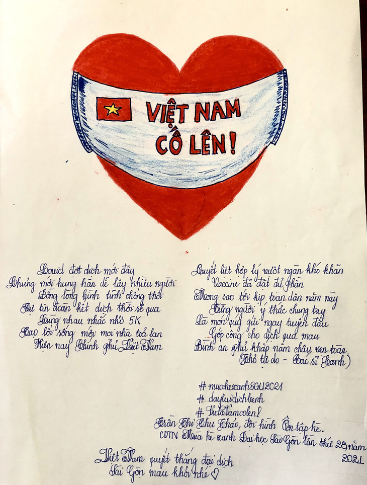 Việt Nam cố lên qua những thông điệp từ người trẻ - Ảnh 1.