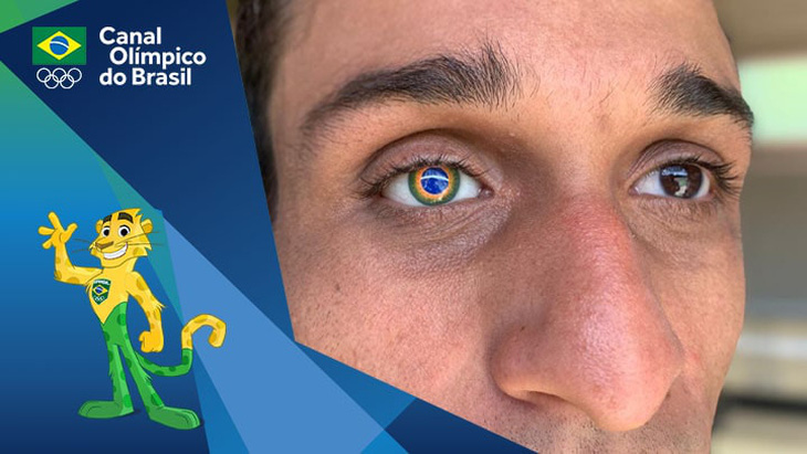 Vận động viên đặc biệt nhất ở Olympic Tokyo với 1 mắt giả mang hình quốc kỳ Brazil - Ảnh 1.