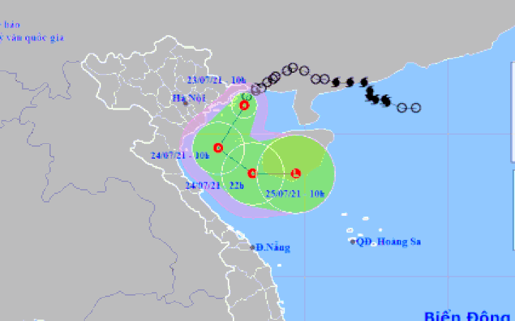 Áp thấp nhiệt đới đi dọc biển Quảng Ninh - Nghệ An, Bắc Trung Bộ có nơi mưa trên 300mm