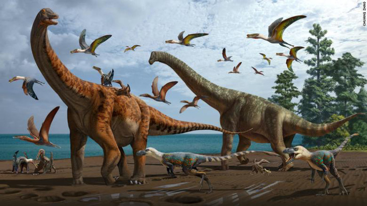Trung Quốc từng có khủng long khổng lồ dài hơn 20 mét - Ảnh 1.