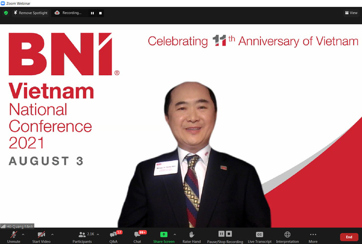 BNI Việt Nam tổ chức thành công hội nghị toàn quốc trên nền tảng online - Ảnh 2.