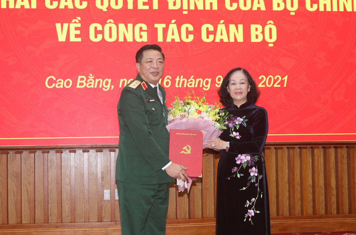 Trung tướng Trần Hồng Minh giữ chức bí thư Tỉnh ủy Cao Bằng - Ảnh 1.