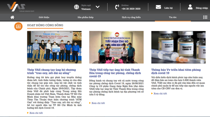 VAS Group ra mắt giao diện website mới - Ảnh 2.