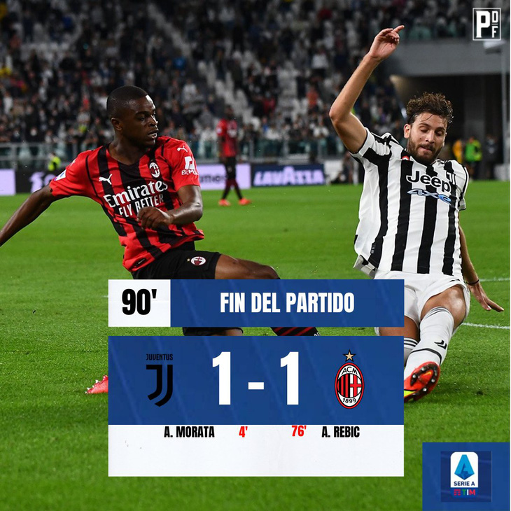 Bị AC Milan cầm chân trên sân nhà, Juventus tạm xếp thứ 18 - Ảnh 1.