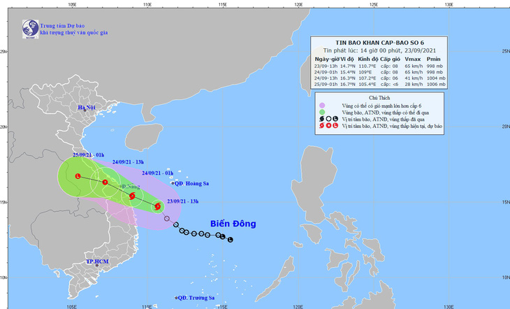 Áp thấp nhiệt đới mạnh lên thành bão số 6, đảo Lý Sơn có gió giật cấp 8 - Ảnh 2.