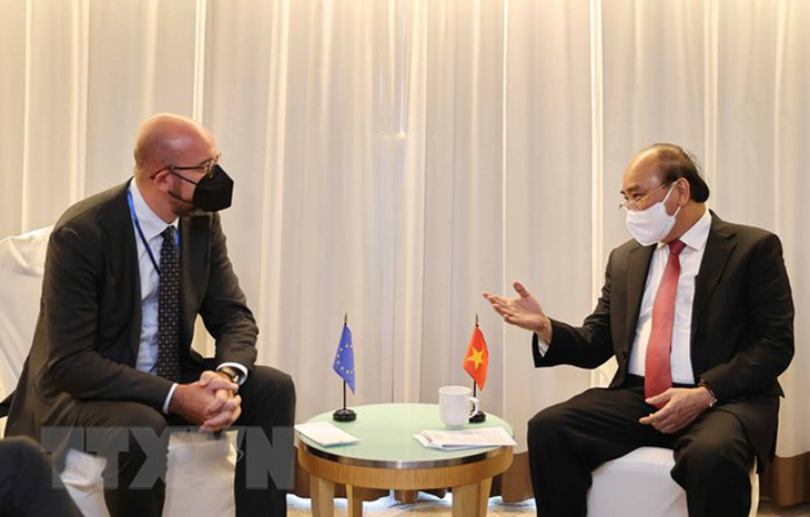 Chủ tịch nước tiếp lãnh đạo EU, Thụy Sĩ, Mông Cổ - Ảnh 1.