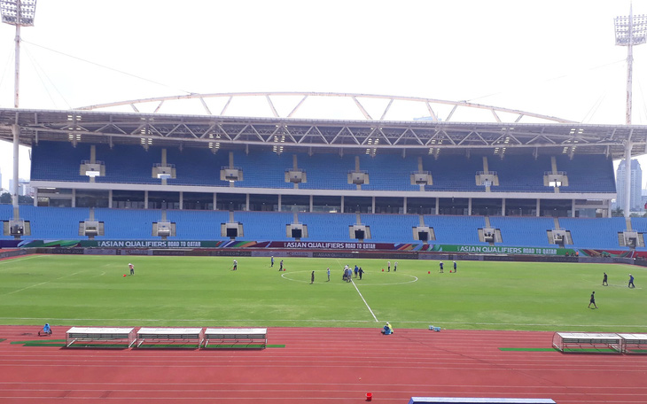 Sân Mỹ Đình đã sẵn sàng cho trận đấu giữa đội tuyển Việt Nam và Úc