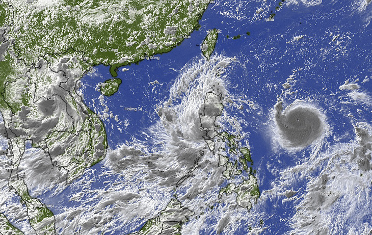 Bão Chanthu ghì chân bão Conson, hút gió tây nam gây mưa lớn cho Nam Bộ - Ảnh 1.