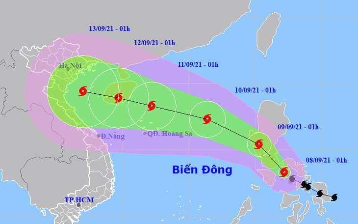 Bão Conson áp sát Biển Đông, đất liền mưa diện rộng