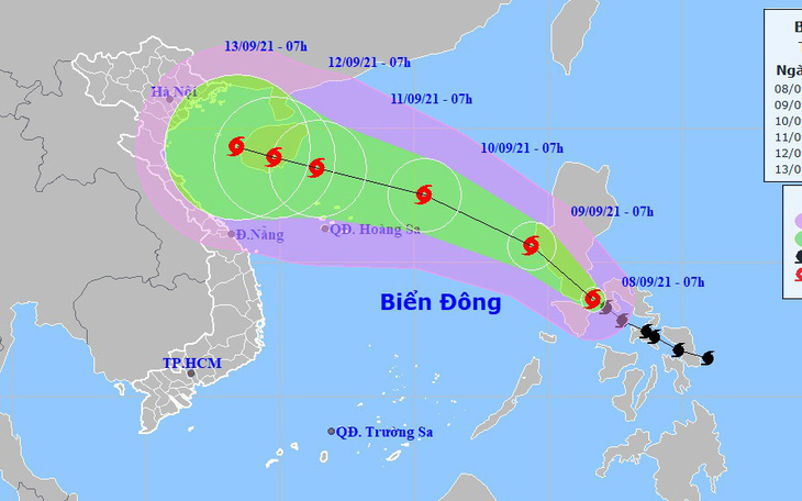 Bão Conson vào Biển Đông đêm nay, bão Chanthu mạnh hơn đe dọa tiếp
