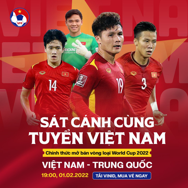 Vé trận Việt Nam - Trung Quốc vẫn còn đủ bốn mệnh giá - Ảnh 1.