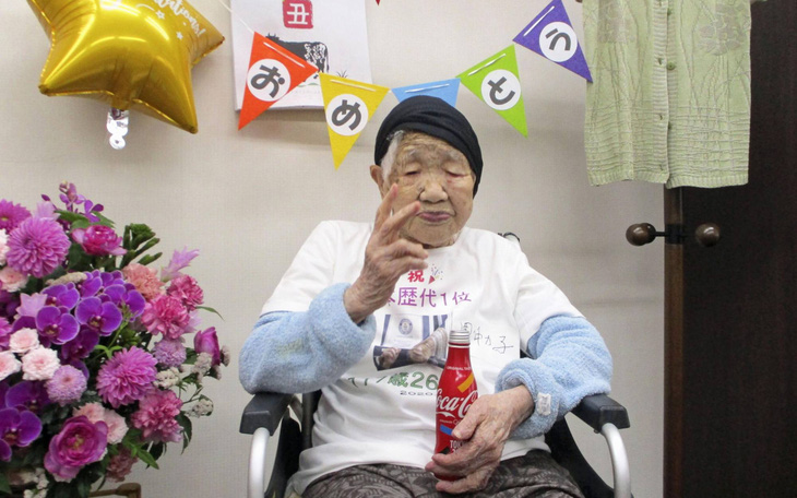 Cụ bà cao tuổi nhất thế giới sinh nhật lần thứ 119: 