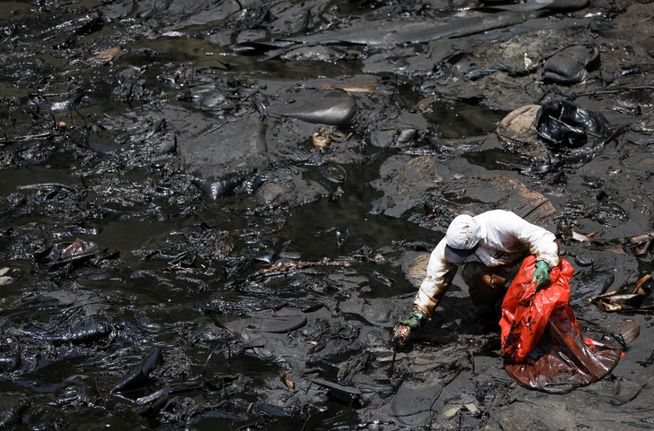 Tràn dầu do sóng thần Tonga gây ‘thảm họa sinh thái’ ở Peru - Ảnh 5.