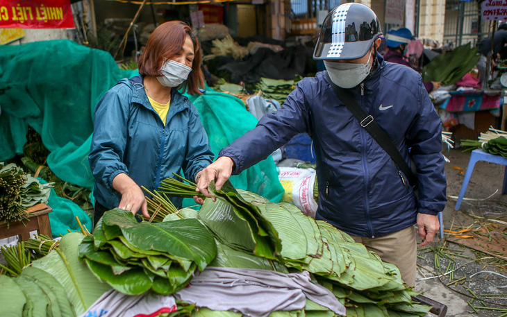 Chợ lá dong lâu đời nhất Hà Nội: 