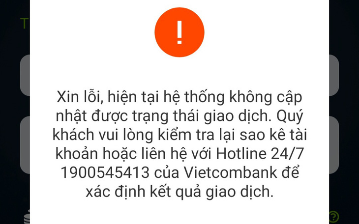 Tết sát nút, app ngân hàng lại liên tục báo lỗi