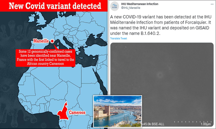 Pháp phát hiện biến thể mới có 46 đột biến - Ảnh 1.