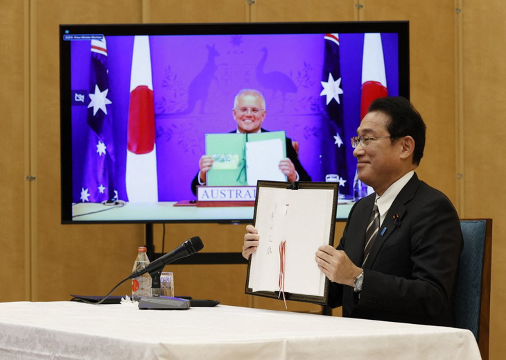 Nhật - Úc ký hiệp ước quốc phòng, Trung Quốc nói mong đại dương thái bình - Ảnh 1.