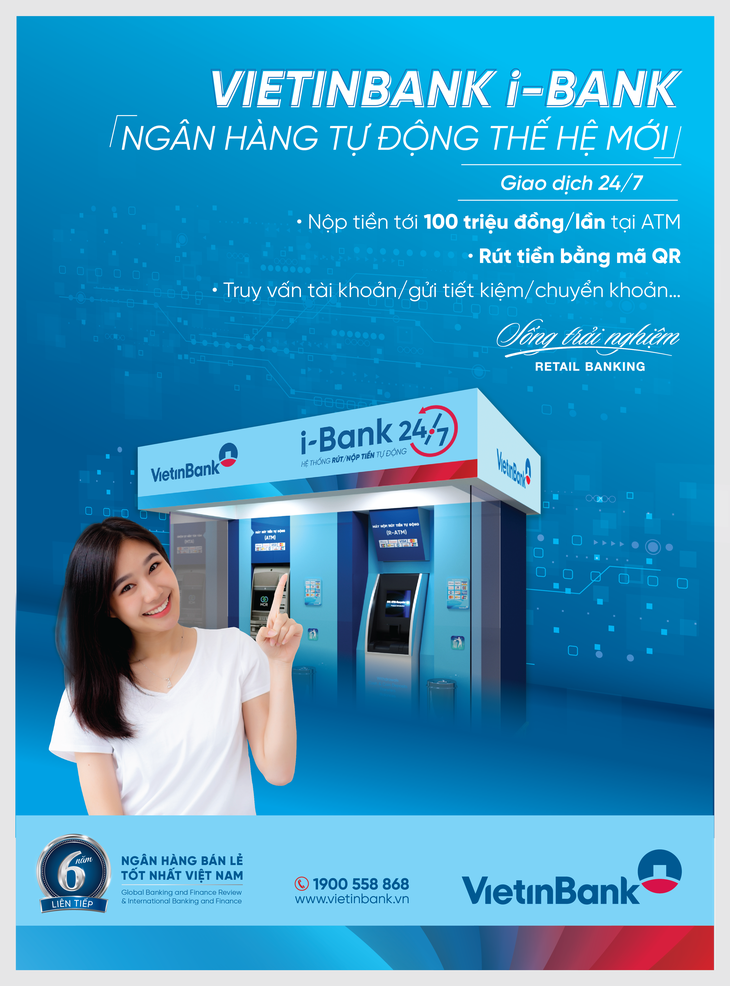 VietinBank ra mắt bộ nhận diện i-Bank cho hệ thống giao dịch tự động 24/7 - Ảnh 1.