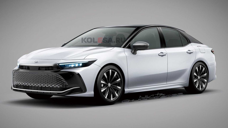 Toyota Camry thế hệ mới phác họa trên xe nhà giàu Crown, không còn động cơ V6 - Ảnh 1.