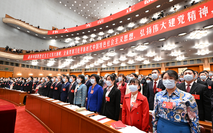 Ảnh khai mạc Đại hội Đảng lần thứ 20 của Trung Quốc