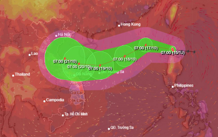 Dự báo bão Nesat sẽ mạnh cấp 11, giật cấp 13 khi vào Biển Đông 24 giờ tới - Ảnh 1.