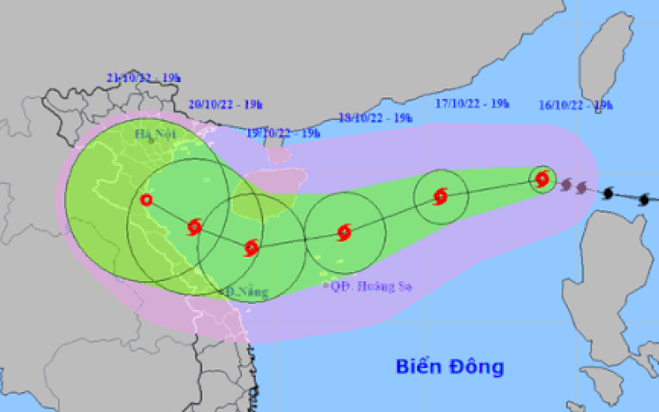 Ba kịch bản bão số 6 ảnh hưởng đất liền Việt Nam