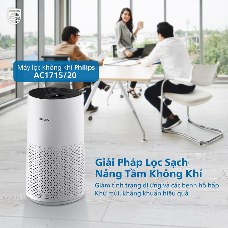 Máy lọc khí Philips AC1715/20 - tiêu chuẩn sống xanh, thở lành cho doanh nghiệp - Ảnh 1.