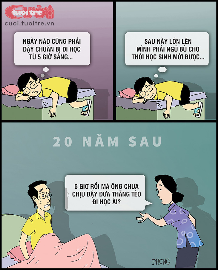 Tuổi thơ phải dậy sớm đi học, lớn lên sẽ ngủ bù, làm gì căng! - Ảnh 1.