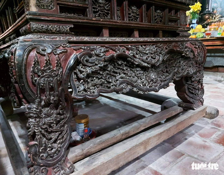 Độc bản hương án chùa Keo trở thành bảo vật quốc gia - Ảnh 2.