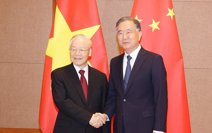 Tổng bí thư Nguyễn Phú Trọng hội kiến Chủ tịch Chính hiệp Trung Quốc Uông Dương