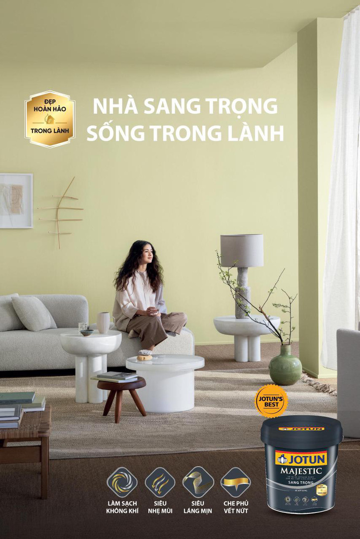 Sống trong lành với sơn nội thất Majestic Sang Trọng từ Jotun - Ảnh 3.