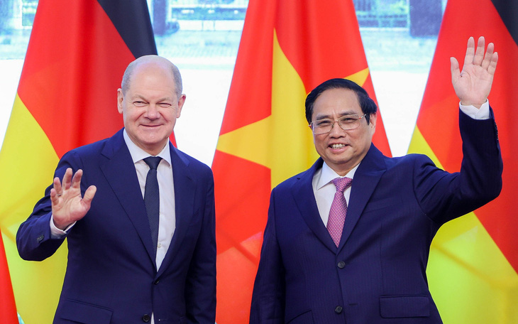 Thủ tướng Phạm Minh Chính đón và hội đàm với Thủ tướng Đức Olaf Scholz