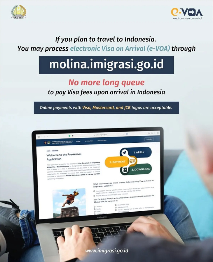 Indonesia ra mắt dịch vụ thị thực nhập cảnh điện tử cấp tại sân bay - Ảnh 1.